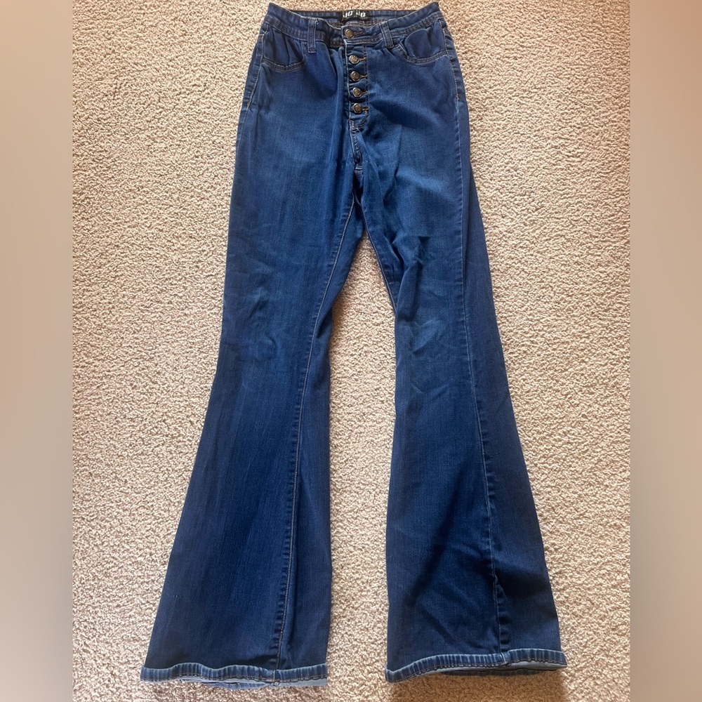 High Rise Bell Bottom Jeans - Picture 2 of 3
